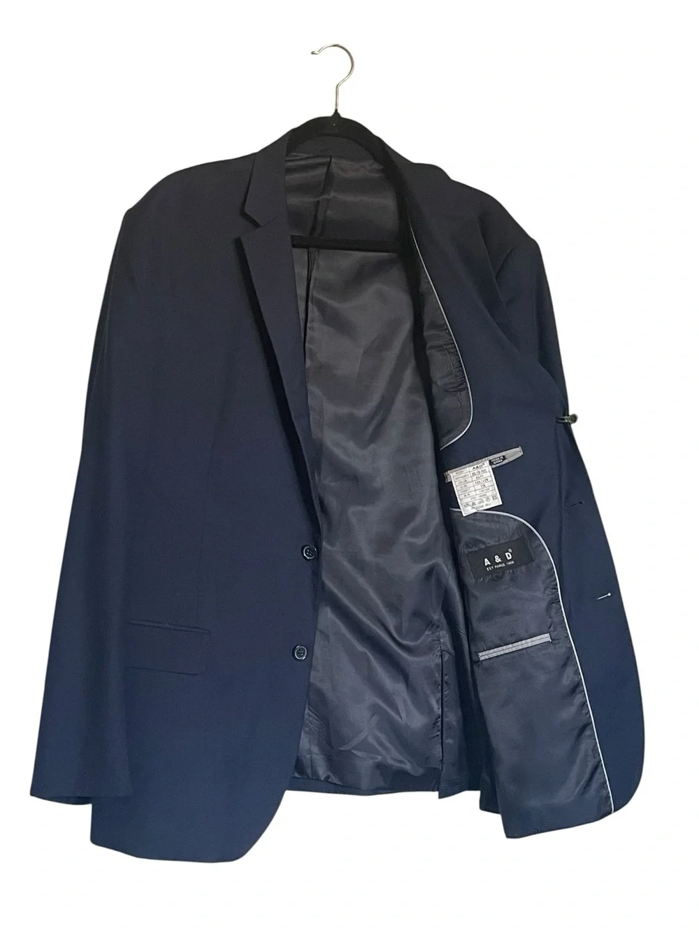 Men's Navy Two-Button Blazer - Unbranded